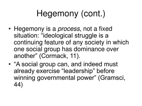 PPT - Ideology and Hegemony PowerPoint Presentation, free download - ID:16591