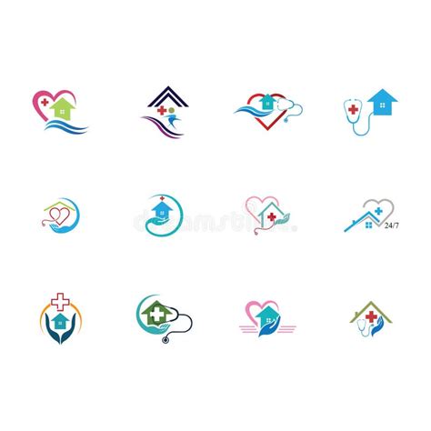 Home Care Logo Template, Medical Home Logo Editorial Photo - Illustration of graphic, business ...