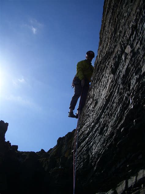 Climbing at Latheronwheel, Caithness, Scotland with Glenmore Lodge ...