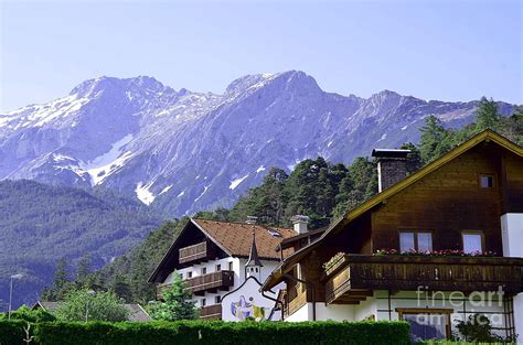 Village In Alps Photograph by Elzbieta Fazel