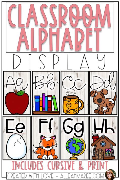 These posters are a fun classroom alphabet display for every elementary ...