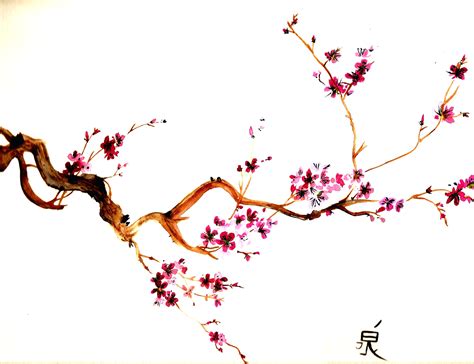 Cherry Tree Drawing at GetDrawings | Free download