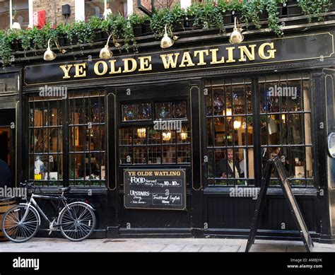 Ye Olde Watling Pub Watling Street The City of London England UK Stock ...