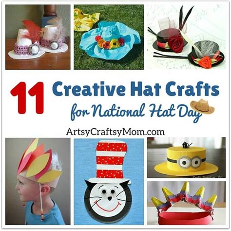 11 Creative Hat Crafts for National Hat Day - Artsy Craftsy Mom