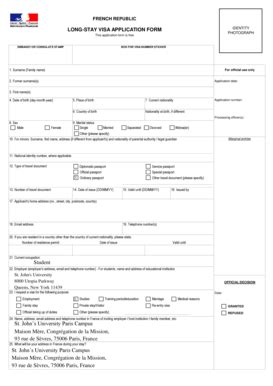 France Visa Application Form Pdf - Fill Online, Printable, Fillable, Blank | pdfFiller