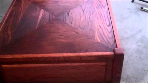 Refurbishing a Wooden Coffee Table - YouTube