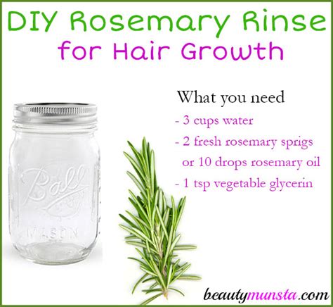 DIY Rosemary Hair Rinse for Hair Growth, Gray Hair & Itchy Scalp ...