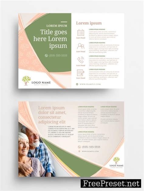 Adobe Stock - Charity Non Profit Flyer Layout with Soft Sweeping Lines ...