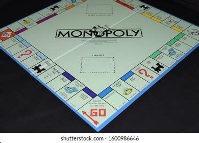 Monopoly Board On Black Background Glendale Stock Photo 1600986646 ...