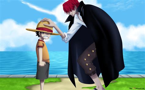 One Piece - Luffy & Shanks HD wallpaper download