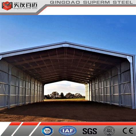 Agricultural Building Prefab Steel Construction Farm Storage Shed Steel ...