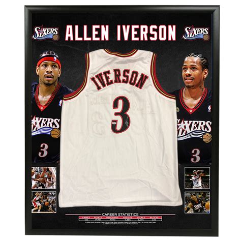 Basketball - Allen Iverson Signed Philadelphia 76ers Jersey (PSA/DNA ...