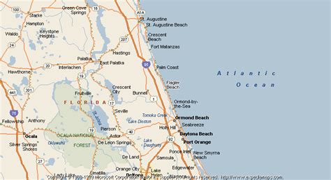 Map of Flagler Beach