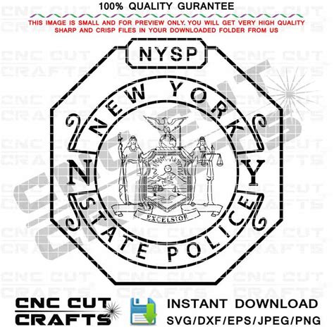 New York State Police Svg NYSP Vector Badge Patch Logo | Etsy