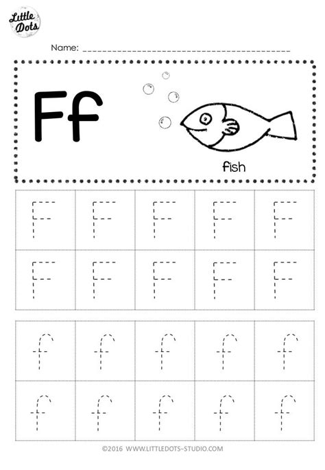 Free Letter F Tracing Worksheets