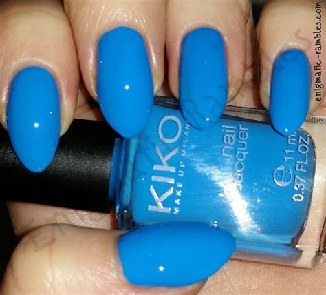 Swatch Kiko Cerulean Blue 295 | Ombre nail designs, Blue ombre nails ...