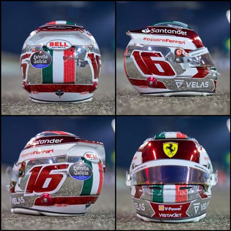 four different views of the helmet of a racing driver, including the ...