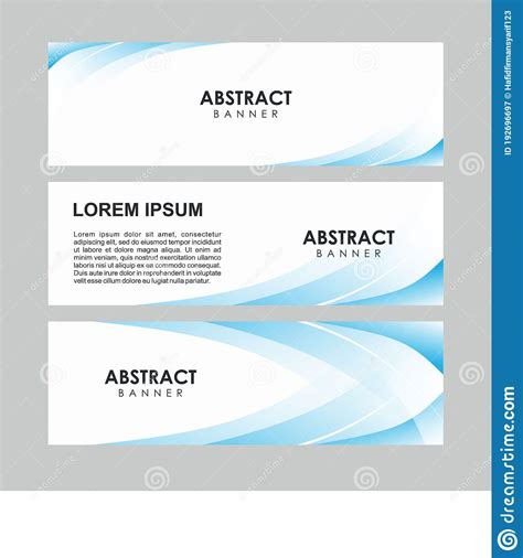 Abstract Stylish Soft Blue Banner Design Template Vector Stock Vector ...