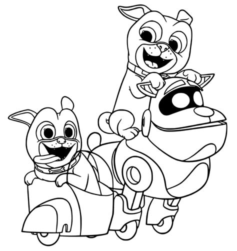 Disney Puppy Dog Pals Coloring Pages Coloring Pages