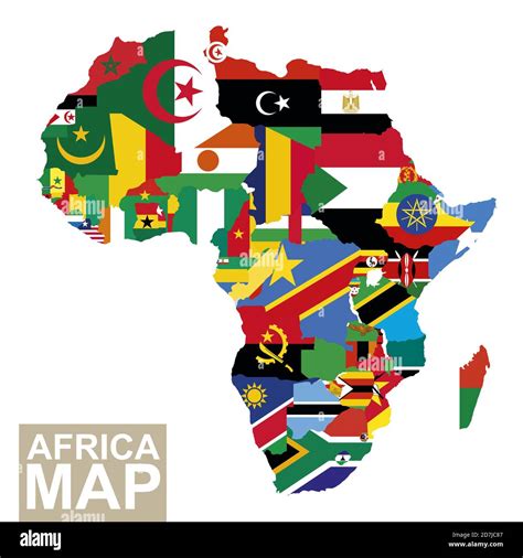 Africa Map With Countries Flags – NBKomputer