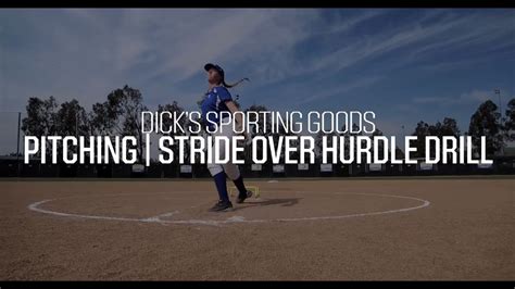 Stride Over Hurdle Drill | Softball Pitcher Drills - YouTube