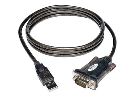 Tripp Lite USB to Serial Adapter Cable, USB-A Male to DB9 Male