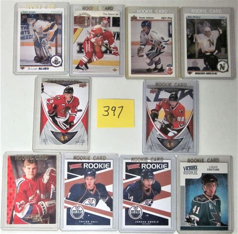 LOT 10 NHL HOCKEY PLAYERS ROOKIE CARDS