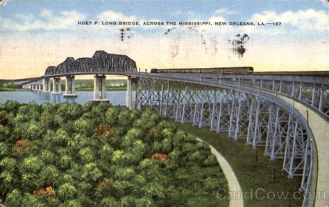 Huey P. Long Bridge Across The Mississippi New Orleans, LA