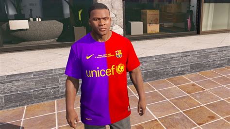 Barcelona 2009 Home Kit (For Franklin) - GTA5-Mods.com