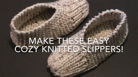 KNITTED SLIPPERS - EASY FOR BEGINNERS