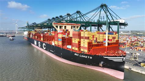 Largest container ship in the world call on Port of Antwerp-Bruges ...