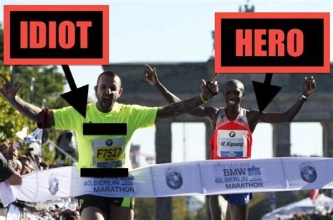 Wilson Kipsang Breaks Marathon Record in Berlin, Picture Ruined by ...