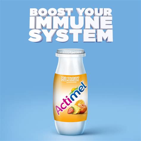 Buy Actimel Multi-Fruit Flavored Low Fat Dairy Drink 93ml 6+2 Online - Lulu Hypermarket UAE