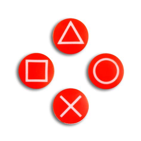 Boutons PS5 Symbole Rouge - Accessoires PS5 | Draw my Pad