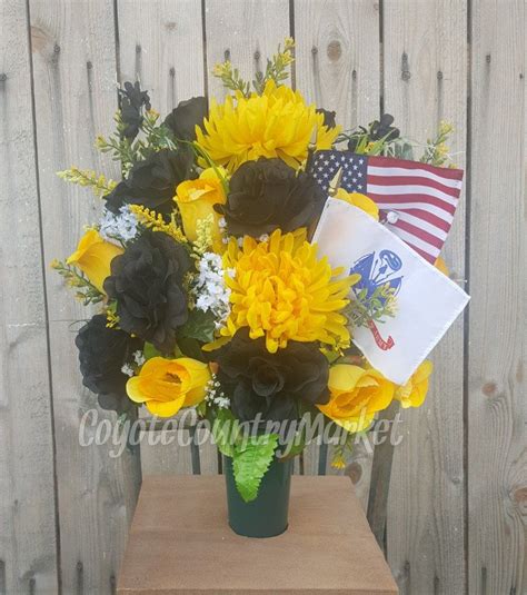 US Army Cemetery Vase-Veterans Memorial Flowers-Tombstone Flowers-Grave ...