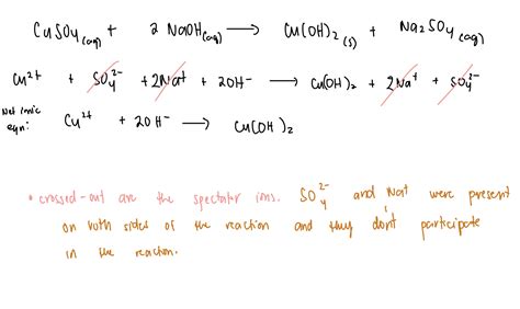 [Solved] aqueous NaOH is added to aqueous Cu2SO4 which are spectator ions?... | Course Hero