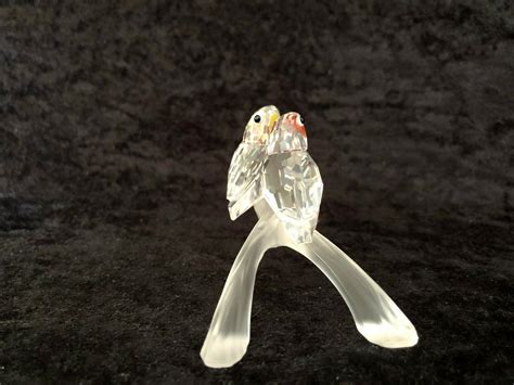 SWAROVSKI CRYSTAL FIGURINE BIRDS ON PERCH (B4) | #2014617118