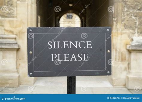 Silence Please-Library Notice Stock Photo - Image of please, library: 94826774