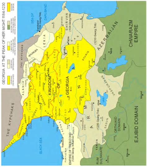 Kingdom of Georgia from 1184 to 1230 | Download Scientific Diagram