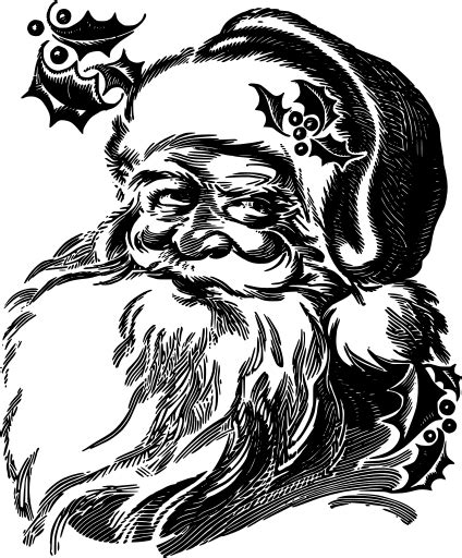 SVG > Дед Мороз рождество - Свободное изображение и значок SVG. | SVG Silh