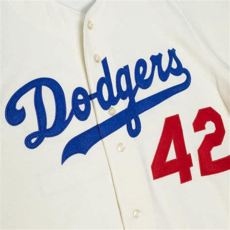 Authentic Jackie Robinson Brooklyn Dodgers Home 1955 Jersey