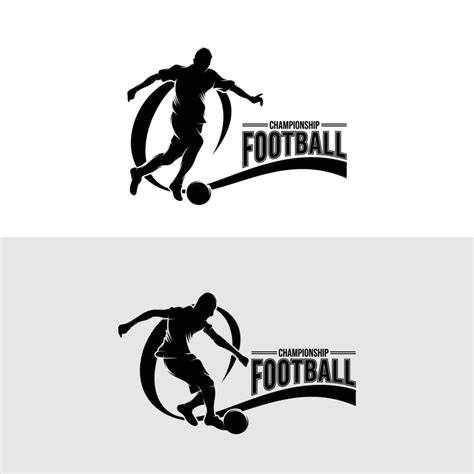 Set of soccer player logo design templates 21786318 Vector Art at Vecteezy