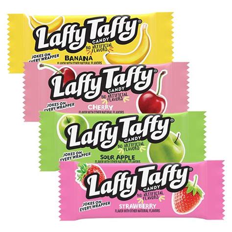 Laffy Taffy Assorted Flavors Candy Mini Bar .3 oz. - Tub of 145 - All ...