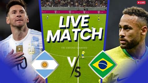 Argentina VS Brazil Football match Live 2023 • FIFA 23 Gameplay & Watch ...