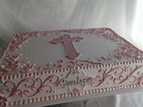 Baptism cake girl, Baptism sheet cake, Christening cake girls