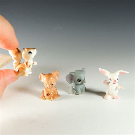 Miniature Animal Figurines / Mini Bear / Mini Elephant / Mini