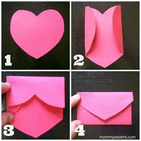 DIY Heart Envelope Card - Mommysavers | Mommysavers