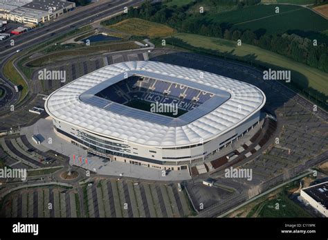 Aerial view of Stadion Hoffenheim stadium, Baden-Wuerttemberg, Germany, Europe Stock Photo - Alamy