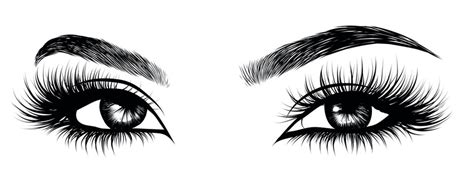 Eyes With Lashes Clip Art Vector Sketch Coloring Page | The Best Porn Website