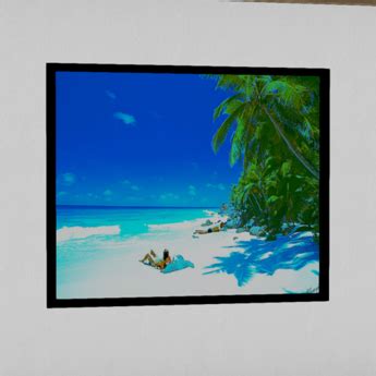 Second Life Marketplace - Framed Beach Painting